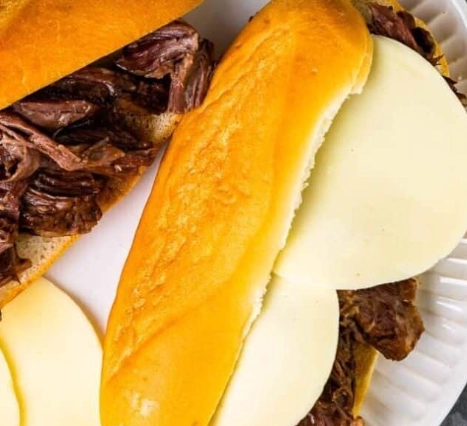 homemade french dip sandwich