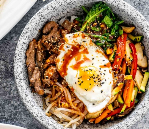 vegetarian bibimbap vegetarian bibimbap