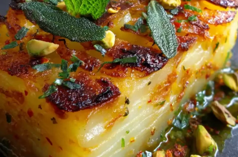 crispy potato pave crispy potato pave