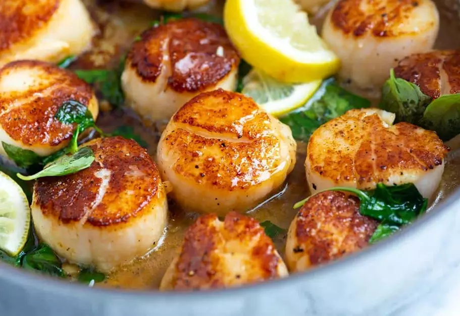 how to fry scallops