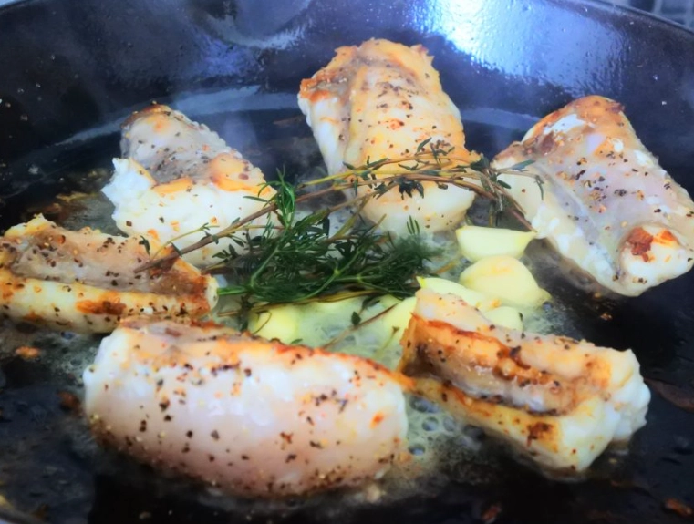 pan seared monkfish pan seared monkfish