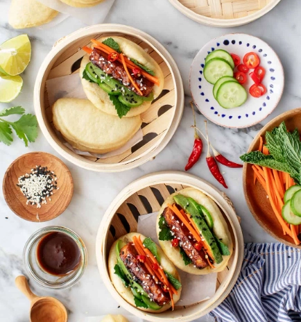 steamed bao buns steamed bao buns
