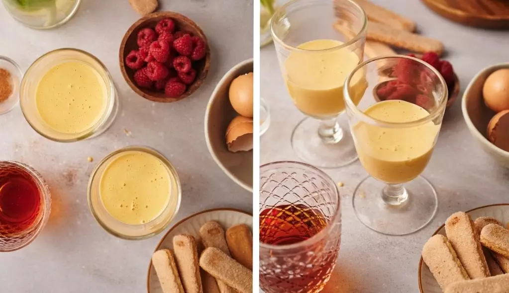 Italian dessert zabaglione