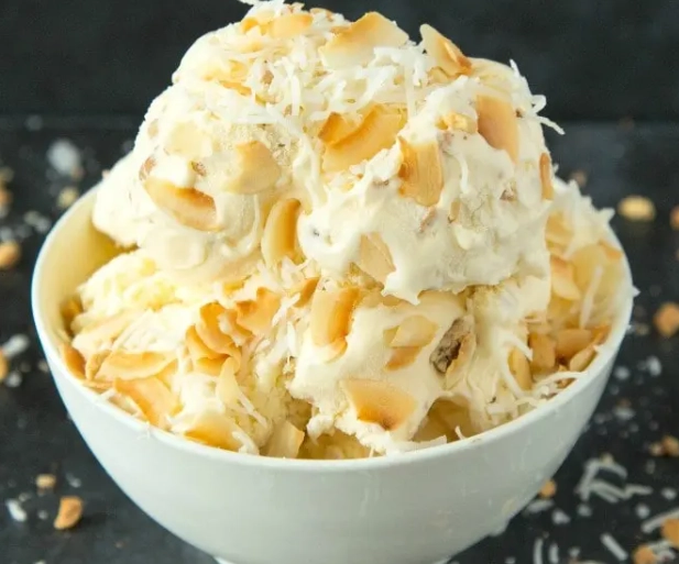 easy coconut ice cream easy coconut ice cream