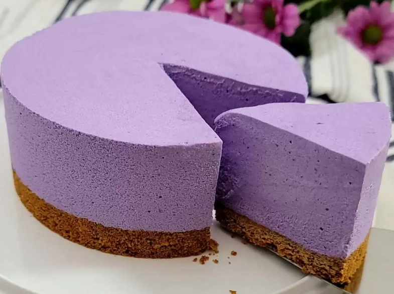 purple yam cheesecake purple yam cheesecake