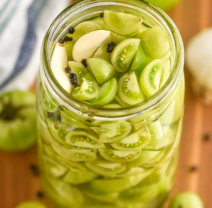 how to pickle green tomatoes