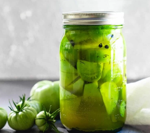 canning green tomatoes recipe