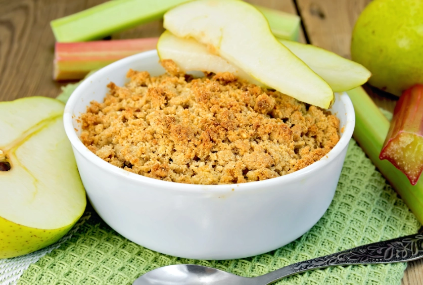 easy pear crumble