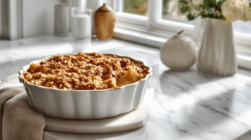 best pear crumble topping