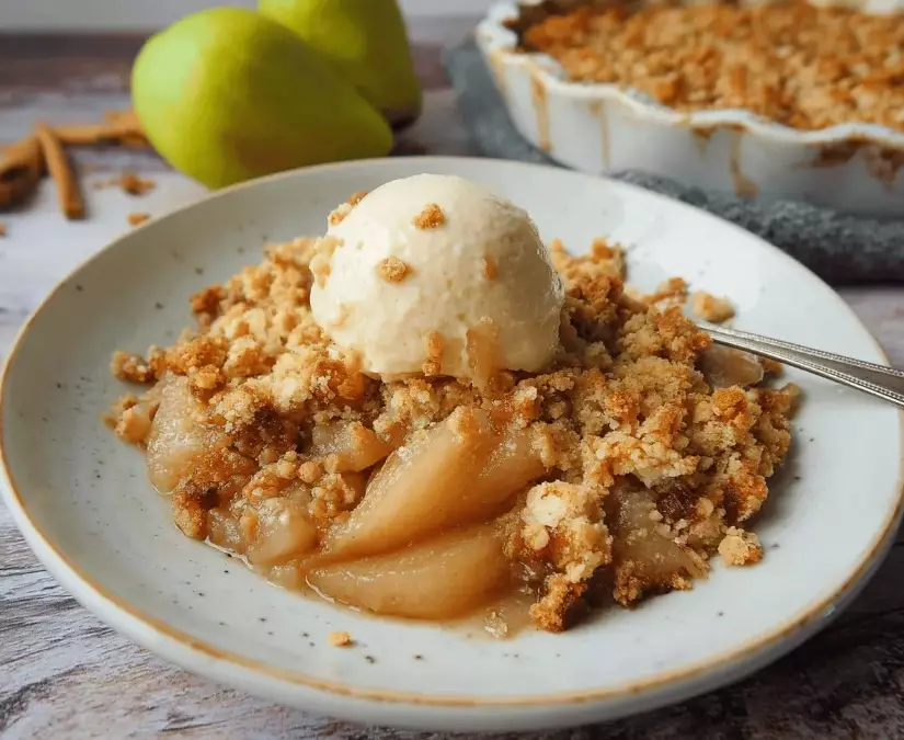 best pear crumble topping