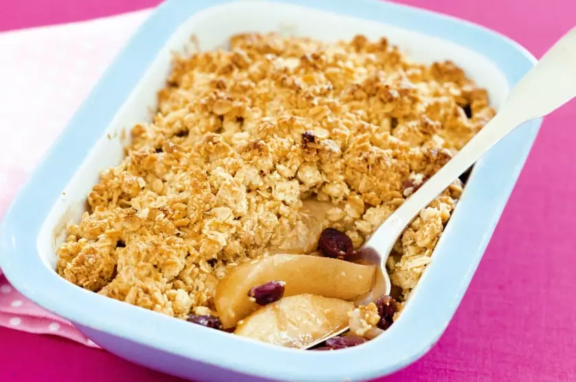 easy pear crumble