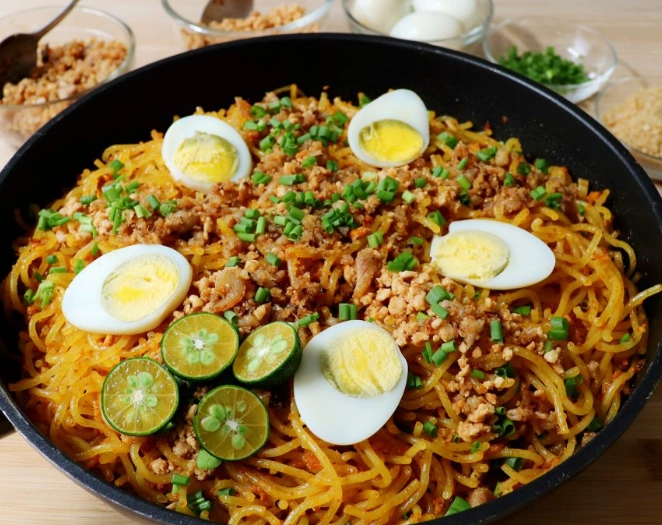 Palabok ingredients
