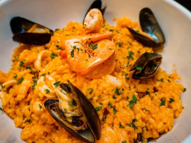 easy seafood risotto