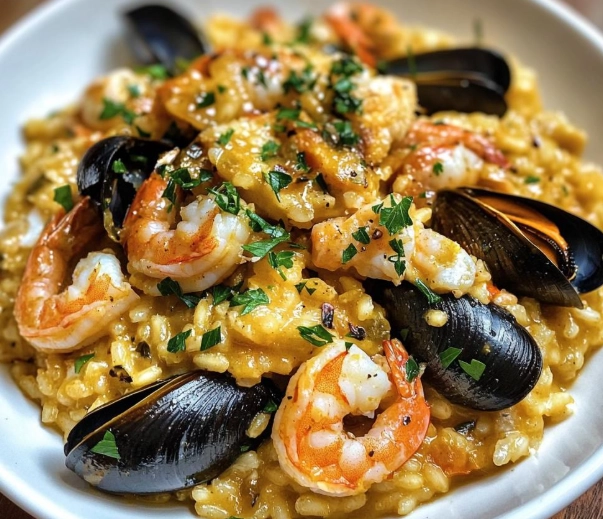 easy seafood risotto